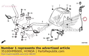 honda 35100HM8000 stacyjka, stacyjka - Dół