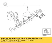 71607655408, BMW, prendedor de velcro bmw c1 125 200 2000 2001 2002 2003 2004, Novo