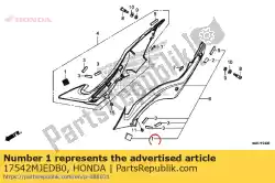 Qui puoi ordinare chiusura e, doppia chiusura, 25x25 da Honda , con numero parte 17542MJEDB0: