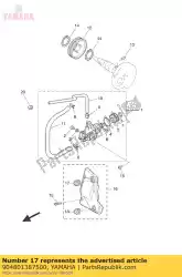 Aquí puede pedir ojal de Yamaha , con el número de pieza 904801387500: