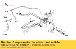 Aqui você pode pedir o tubo b (ai) em Honda , com o número da peça 18652MEA670: