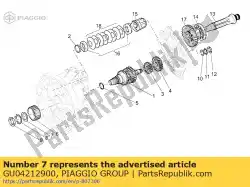 Ici, vous pouvez commander le machine à laver auprès de Piaggio Group , avec le numéro de pièce GU04212900: