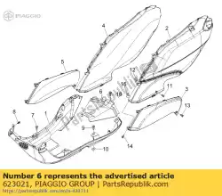 Qui puoi ordinare protezione da Piaggio Group , con numero parte 623021: