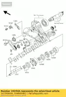 161540004, Kawasaki, rotor-pompe, récupération huilep vn200 kawasaki vn 2000 2004 2005 2006 2008 2009 2010, Nouveau