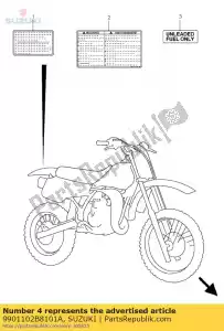 Suzuki 9901102B8101A manuale del proprietario - Il fondo