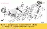 13021MW4305, Honda, jeu de segments, piston (os 0.25) (riken) honda  rvf vfr 750 800 1994 1995 1996 1998 1999 2000 2001 2002 2003 2004 2005 2006 2007 2008 2009 2010 2011 2012 2013 2017, Nouveau