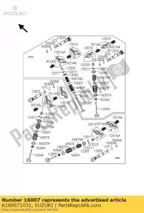 suzuki K160071031 seat-spring - Bottom side