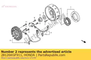 honda 28126KGF911 clutch, one way - Bottom side