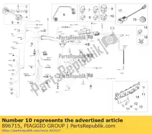 Piaggio Group 896715 relay rubber - Bottom side