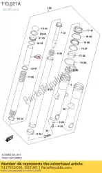 Here you can order the spacer, spring from Suzuki, with part number 5117612C00: