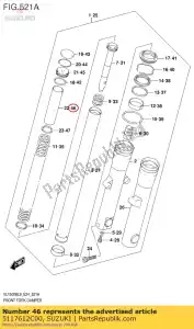 suzuki 5117612C00 spacer, spring - Bottom side