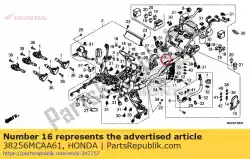 Aquí puede pedir cubierta inferior de Honda , con el número de pieza 38256MCAA61: