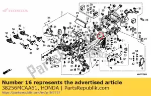 Honda 38256MCAA61 cubierta inferior - Lado inferior