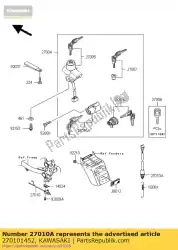 Here you can order the switch,brake lamp from Kawasaki, with part number 270101452: