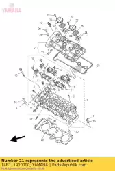 Here you can order the cover, cylinder head 1 from Yamaha, with part number 14B111910000: