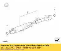 26112325747, BMW, Eje de accionamiento bmw  850 1100 1992 1993 1994 1995 1996 1997 1998 1999 2000 2001 2002, Nuevo