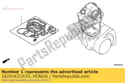 Tutaj możesz zamówić uszczelka np. Rura od Honda , z numerem części 18291KZ1670: