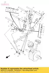 Ici, vous pouvez commander le joint, tige de soupape auprès de Yamaha , avec le numéro de pièce 4KM121190000: