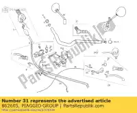 862605, Piaggio Group, alavanca do guiador derbi mulhacen 659 2006 2008, Novo
