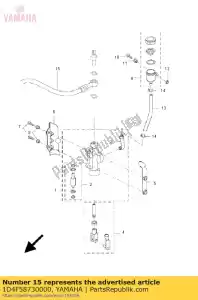 yamaha 1D4F58730000 tubo flessibile, freno 2 - Il fondo