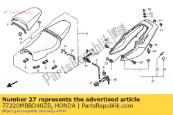 Here you can order the cowl set, rr. Seat (wl) *type14 * (type14 ) from Honda, with part number 77220MBBD40ZB: