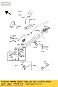 kawasaki 560011339 specchio-specchio ar50-c6 - Il fondo