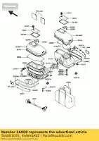 560081055, Kawasaki, Sac zg1200-a1 kawasaki voyager zg 1200 1987 1988 1989 1990 1991, Nouveau