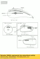 560521384, Kawasaki, marque, capot latéral, kleen vn1500-r kawasaki vn 1500 2001 2002 2003, Nouveau