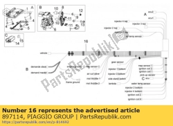 Aprilia 897114, Motorbedrading, OEM: Aprilia 897114