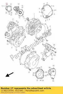 suzuki 1138233E00 cap, starter idl - Lado inferior