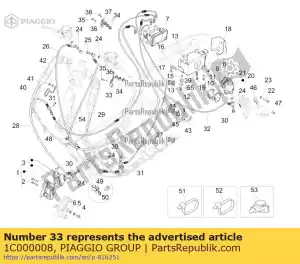 Piaggio Group 1C000008 soporte con u.p. - Lado inferior