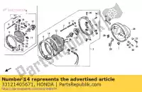 33121405671, Honda, anillo de retencion honda cb  s cb450s 450 , Nuevo