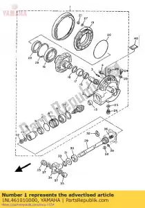 Yamaha 1NL461010000 ensemble de boîtier d'engrenage d'essieu arrière - La partie au fond