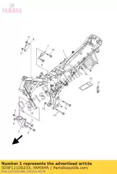 frame comp. Van Yamaha, met onderdeel nummer 3D9F11100233, bestel je hier online: