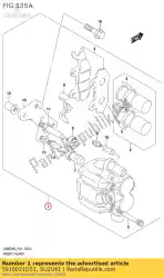 Aquí puede pedir juego de pastillas, freno de Suzuki , con el número de pieza 5910021D51:
