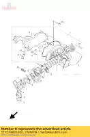 5TYE44081000, Yamaha, boîtier de filtre à air co yamaha xc 125 2005 2006, Nouveau