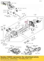 Tutaj możesz zamówić uszczelka, obudowa-filtr powietrza ex250k8f od Kawasaki , z numerem części 920930078: