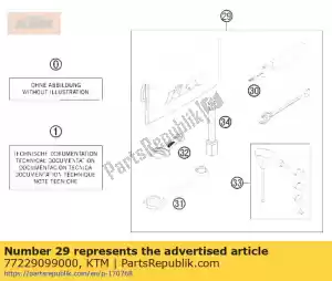 ktm 77229099000 conjunto de ferramentas - Lado inferior