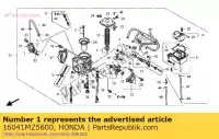 16041MZ5600, Honda, zestaw uszczelek c honda cb cbr gl trx vf vfr vtr 350 400 450 500 600 650 750 1000 1500 1993 1994 1995 1996 1997 1998 1999 2000 2001 2002 2003 2004 2005 2006 2007 2008 2009 2010 2011 2013, Nowy