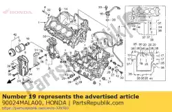 bout, ubs, 8x88 van Honda, met onderdeel nummer 90024MALA00, bestel je hier online: