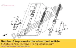 Qui puoi ordinare gomma, fr. Tappo del cuscino da Honda , con numero parte 51506GEL701: