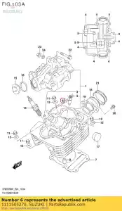 suzuki 1111505270 prowadnica, zawór - Dół