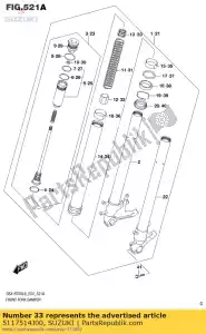 suzuki 5117514J00 cuello, primavera - Lado inferior