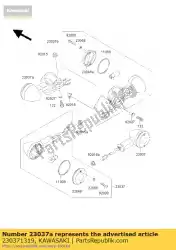 lamp-assy-signaal, fr, l vn800-a2 van Kawasaki, met onderdeel nummer 230371319, bestel je hier online: