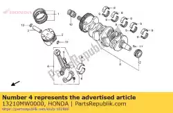 Qui puoi ordinare connrod assy da Honda , con numero parte 13210MW0000:
