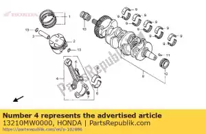 Honda 13210MW0000 connrod assy - Lado inferior