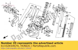 Honda 61102KS4670 spatbord, fr. vork - Onderkant