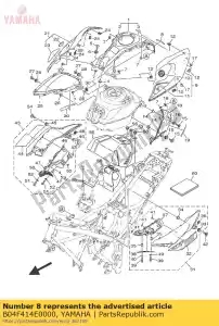 yamaha B04F414E0000 afdichting 2 - Onderkant