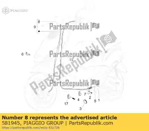 Piaggio Group 581945 fio - Lado inferior