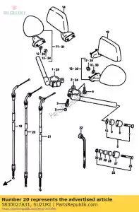 Suzuki 5830027A31 cavo n. 2 - Il fondo